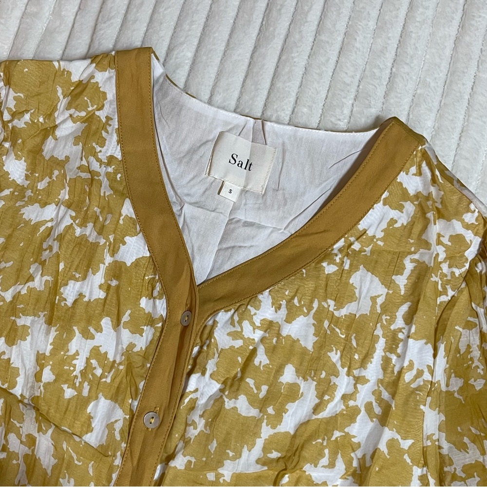 Roolee | Yellow & White | Floral Long Sleeve Maxi Dress - Picture 3 of 11
